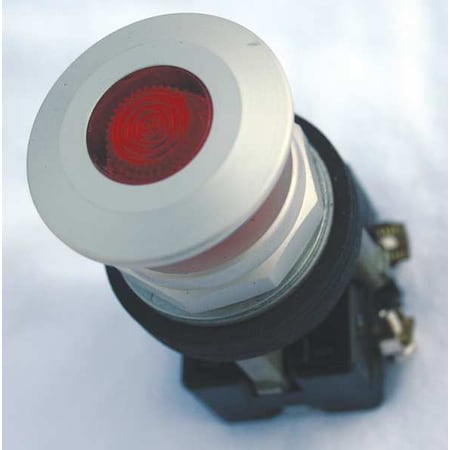 Illuminated Push Button Operator, 30 mm, Red