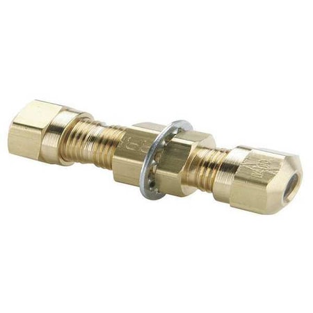 Union, Brass, Comp. 3/8 in, Comp. 1/2 in