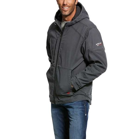 FR Stretch Canvas Jacket, 44 cal/sq cm, XL, 9.5 oz Zipper Closure