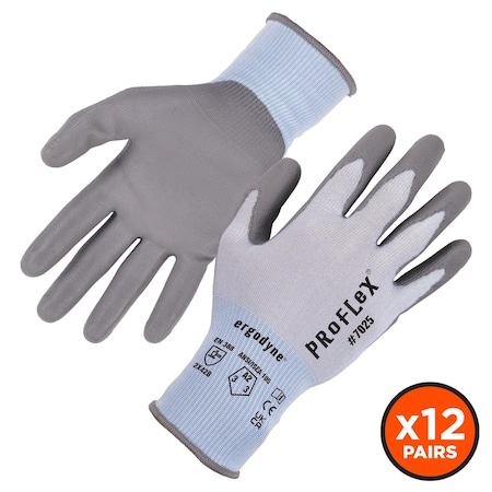 Cut-Resistant Coated Gloves, Cut Level A2 ,S 12 PK