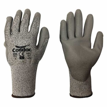 Cut-resistant glove, Cut Level A2 ,Polyurethane ,Smooth ,S 1 PR
