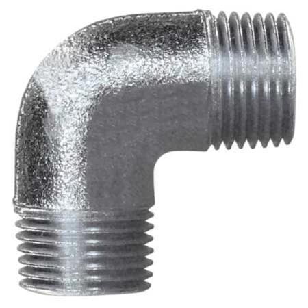 IMC 90 Deg Elbow, 3/4 in, Threaded, Iron, Powder Coated, Silver