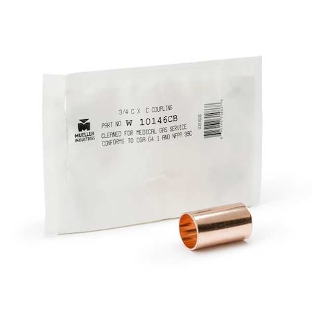 Straight, Copper, Cup 1 in, Cup 1 in