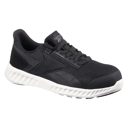 Women's Athletic Shoe, 4 1/2, Composite Toe, Black/White, RB423
