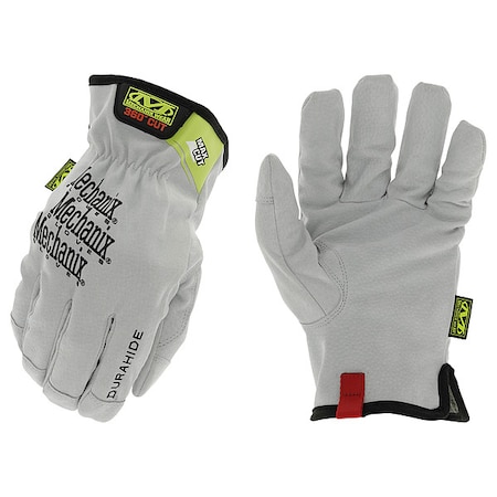 Leather Gloves, Slip-On Cuff, Keystone Thumb, Full Finger, 9, 1 PR