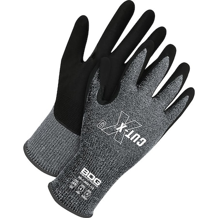 Cut-Resistant Coated Gloves, Cut Level A9 ,Not Applicable ,Sandy ,S 1 PR