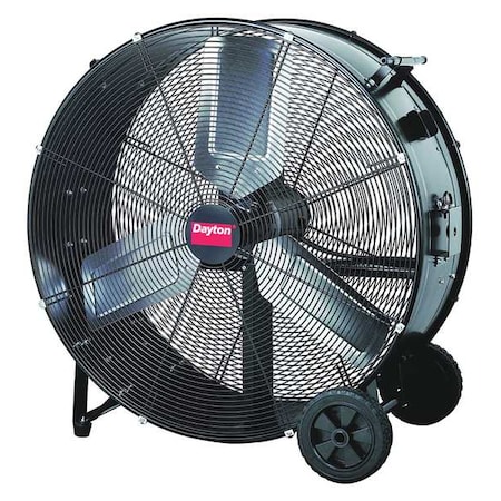 Light Duty Industrial Fan, 42 in Blade Dia, Non-Oscillating, 115VAC, 12500/16800 CFM