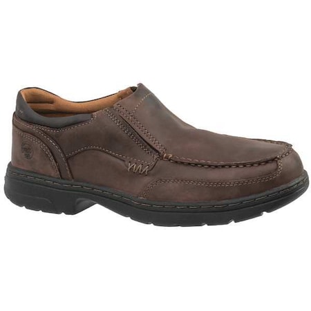 Men's Loafer Shoe, Leather Upper, TPU Outsole, Brown Distressed, 8 1/2