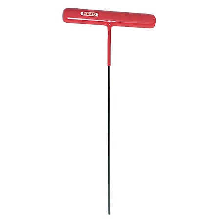 SAE Plain Hex Key Hex Key, 9/64" Tip Size, 6 in Long, 4 in Short