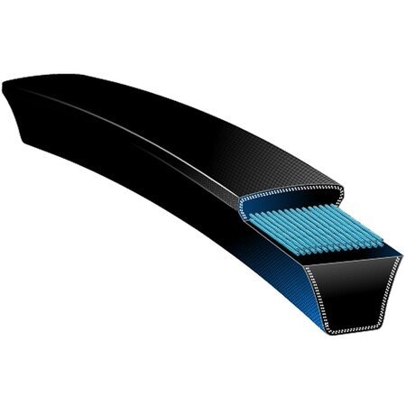 5L410 V-Belt, 41 in Outside Length, 21/32 in Top Width, 0.375 in Thickness, 1 Ribs