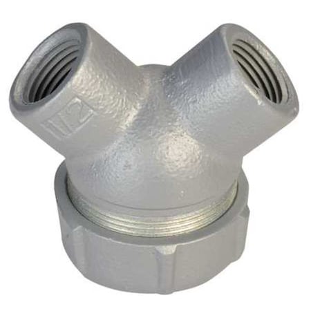 IMC 90 Deg Elbow, 3/4 in, Threaded, Iron, Plain, Gray