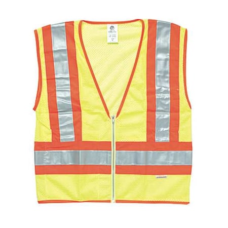 2XL Class 2 High Visibility Vest, Lime