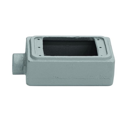 1 Gang -Gang Horizontal Weatherproof Cover, 2-13/16 in W, 4-9/16 in H