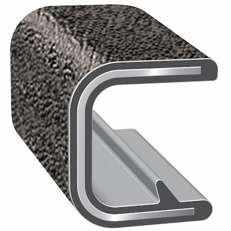 Edge Trim,Alum Clip,0.3 In W,250 Ft