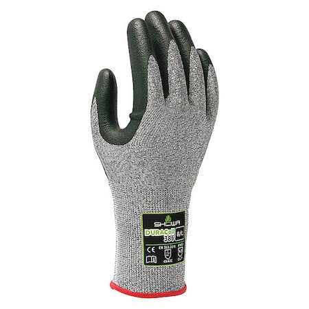 Cut Resistant Coated Gloves, Cut Level A3 ,Foam Nitrile ,Sandy ,2XL 1 PR