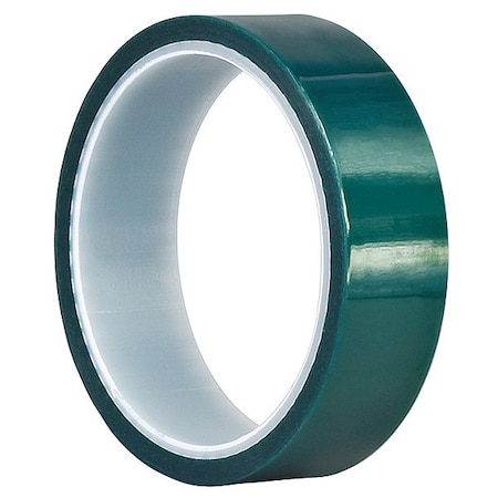 Film Tape, 1 1/2 in W x 18 yd L, 3.3 mil Thick, Green, Silicone Adhesive