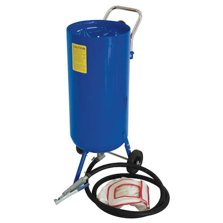 Abrasive Blaster, Press, 80lb, 65-125psi