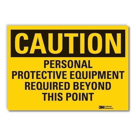 Caution Sign,5 in. H,Vinyl