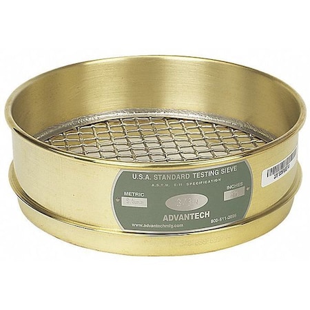 Sieve, 5/16", B/S, 8 In, Full Ht