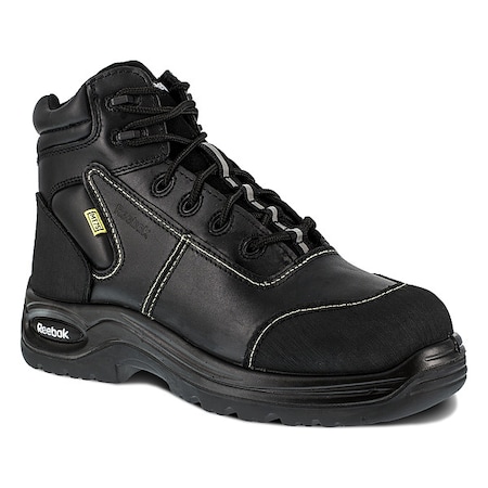 RB655, Women's 6 in Composite Toe 6-Inch Work Boot, Black, 9, W, RB655