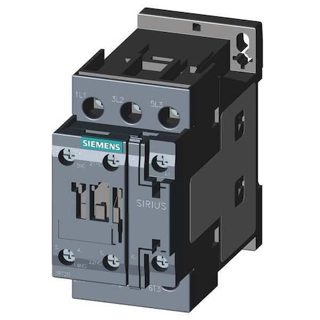 IEC Magnetic Contactor, 1NC/1NO, 24V AC, 3 P, Non-Reversing, Screw