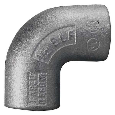 IMC 90 Deg Elbow, 3/4 in, Threaded, Iron, Plain, Silver