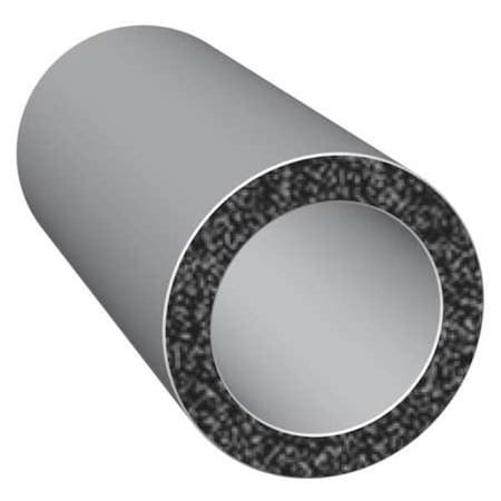 Rubber Seal, Tubing, 0.28"W x 25 ft.