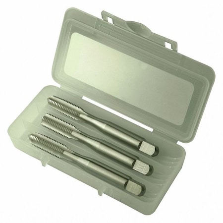 3pc HSS Taper,Plug & Bottoming Hand Tap Set HTGP Greenfield Threading Bright 4-Flute GH3 5/16-18UNC
