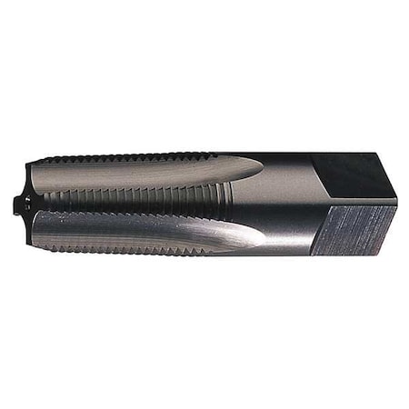 Pipe Tap, 3/8"-18, Taper, 4 Flutes, NPT