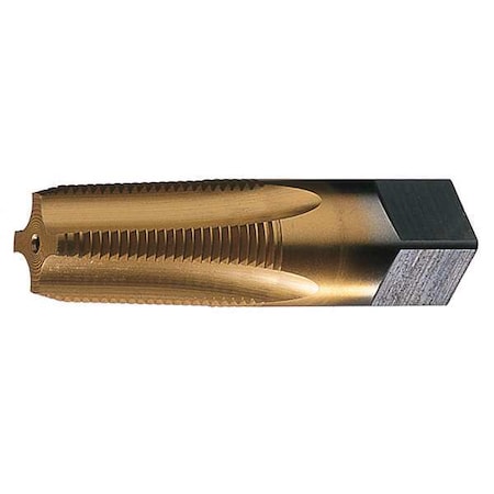 Pipe Tap, 1/4"-18, Semi-Bottoming, 4 Flutes, NPTF