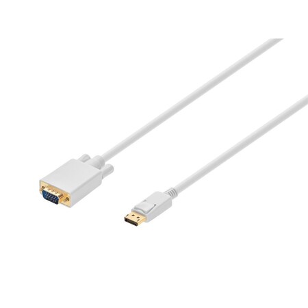 CPU Cord,  Displayport/VGA, 3ft, White