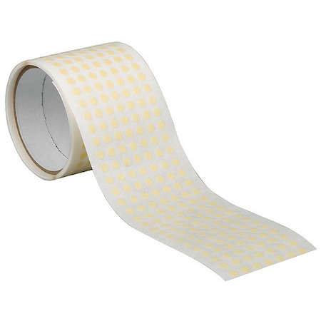 Painter's Tape, 3/8 in W x 3/8 in L, 7.5 mil Thick, Tan, Rubber Adhesive, 2500 PK