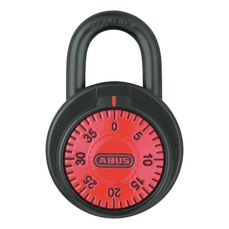 Combination Padlock, Front, Black/Silver