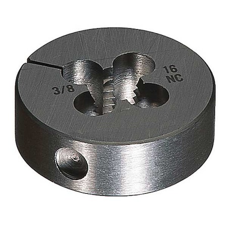 HSS Round Adjustable DIe 0710 Cle-Line 1-1/2In Outer Diameter 3/8-16UNC