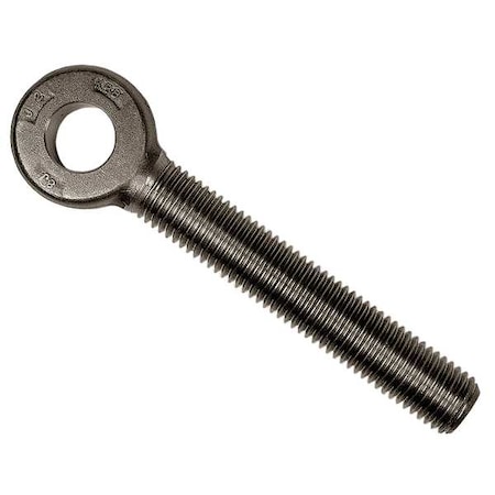 Rod End, Stainless Steel, Plain, 1/4"-28 Thrd Sz, 3 1/2 in Thrd Lg, 3-1/2 in Overall Lg