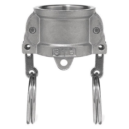 Cam and Groove Fitting, 304SS, DC, 3" Coupler Dust Cap