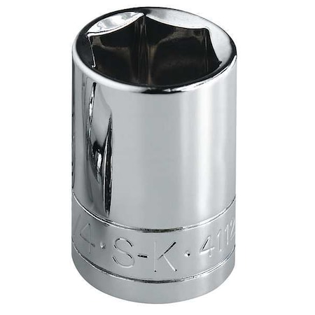 1/2 in Drive, 30mm Metric, Socket, 12 Points,  Steel, Chrome, 30 mm