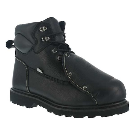 Men's 6-Inch Work Boot, 10 1/2 M, Steel Toe, 6 in H, Black, IA5016