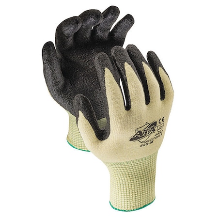 Cut Resistant Coated Gloves, Cut Level A4 ,Dipped ,Nitrile ,Smooth ,M 1 PR