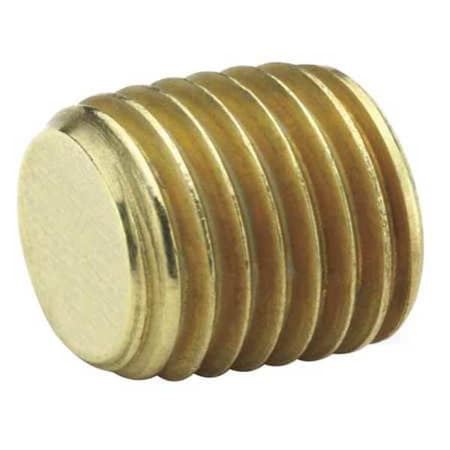 Brass Countersink Plug, MNPT, 3/8" Pipe Size