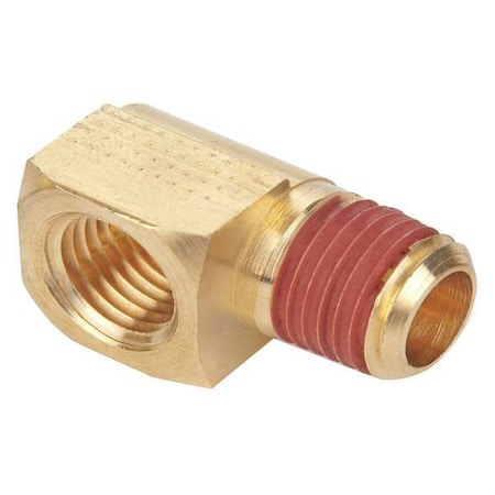 90 Degree Extruded Street Elbow Brass Extruded Street Elbow, 90 Degrees, 1/4 in Female NPT X 1/8 in
