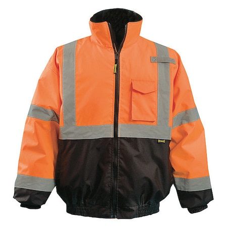 Jacket, Polyester, Class 3 R, Orange, 5XL