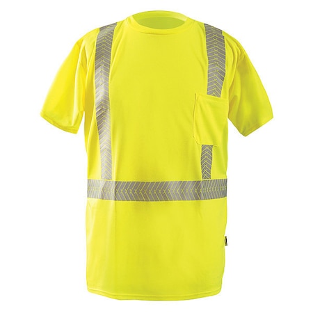 Unisex Long Sleeve T-Shirt, Polyester, Pullover, Yellow, 3XL