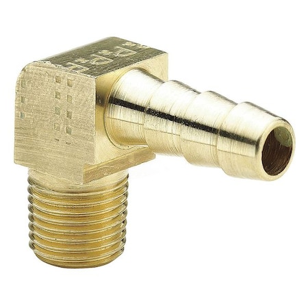 1/2" Barb x 1/4" MNPT Low Lead Brass 90 Degree Elbow