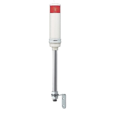 Tower Light Assembly, 100 to 240V, Red, 60 mm Dia., 599 13/16 mm Height, LED