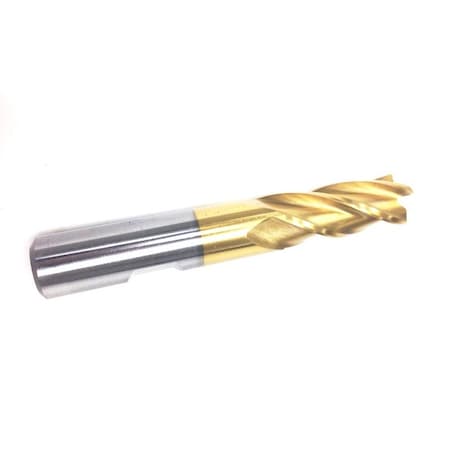 5/16 X 3/8" 4 Flute TiN Single End Center Cut End Mill