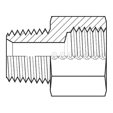 Hose Adapter,3/4",NPT,3/4",BSPP