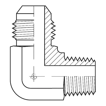 Hose Adapter,1/4",JIC,1/8",BSPT