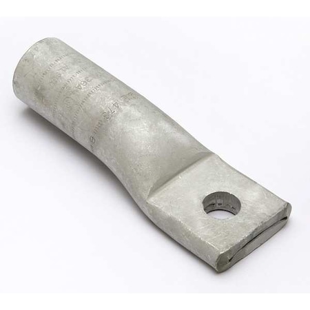 One-Hole Compression Lug, 2/0 AWG Max, 3/8 in Stud, Short Barrel, Aluminum, Olive