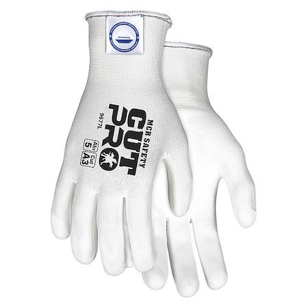 Cut-Resistant Coated Gloves, Cut Level A3 ,Dipped ,Polyurethane ,Smooth ,XS 1 PR